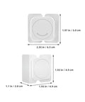 Dimensions of Six Pack Safety Cabinet Locks With Easy Install And Invisible Design Plastic Childproof Door Latches for Cupboards and Fridge