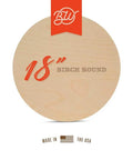 18-inch birch wood round, 1/4-inch thick plywood circle for crafts, signs, painting; Made in USA
