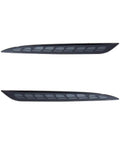 Slick Sequential Rear Bumper Lights For Tesla Model 3, dark smoke CCFL taillamps, smooth finish, two piece kit.