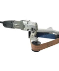 Pro Grade Electric Pipe And Tube Polisher Belt Sander Grinder with sanding belt for removing welds on stainless steel.