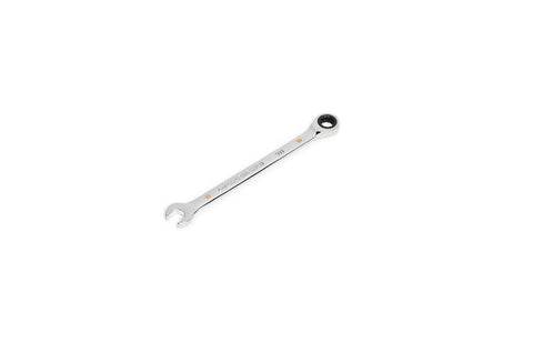10mm 4 Degree Swing Arch 12 Point Ratcheting Combination Wrench With Off Corner Loading And Dual Direction Open End in silver