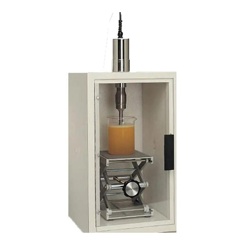 Heavy Duty Sound Shield For Ultrasonic Machines That Takes The Edge Off High Buzz While Delivering Reliable Lab Power And Keeps Your Workspace Smooth All Day Long, enclosure with beaker.