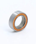 Close-up of one MR85RS 2RS color bearing 5x8x2.5 mm ABEC-3 orange sealed for hobby RC cars and trucks, showing seal detail.