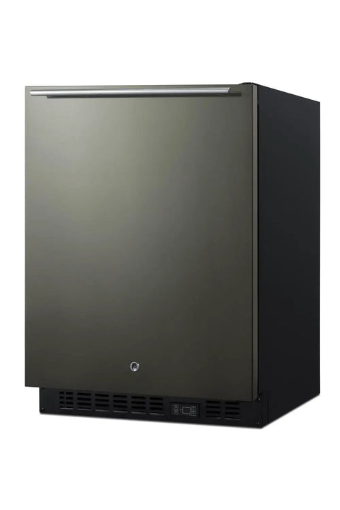 Built Tough 24 Inch All Freezer Stainless Finish Ada Compliant Frame 3 Point 7 Cu Ft Frost Free unit with digital controls.
