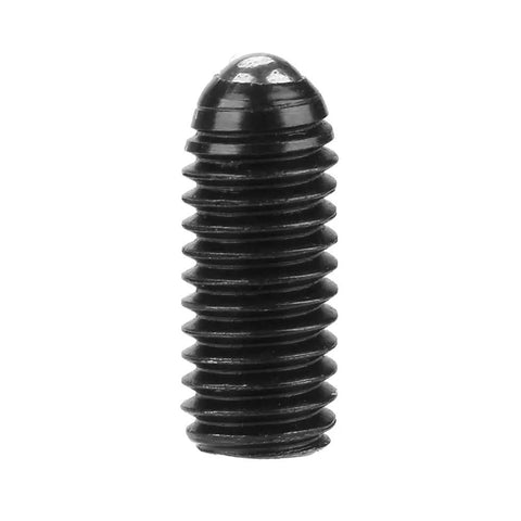 High Quality Ten Piece Set Of Carbon Steel Ball Plungers Featuring Spring Loaded Hex Drive For Bulletproof Clamping And Easy As Pie Setup On Shop Gear Now, single black carbon steel plunger.