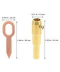 Dent Pulling Rings Panel Welder Tool Kit With Iron Shaping Tabs showing measurements of parts for Auto Repair