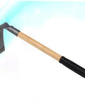 Heavy Duty Garden Hoe With Long Wooden Handle, Thick Steel Blade, Anti Skid Grip, Easy To Use Weeding Tool, Durable Hand Hoe