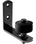 Barn Door Floor Guide Stay Roller Black Wall Mount For Sliding Door With Nylon Roller Wheel And Low Profile Design Durable Wall Mounted
