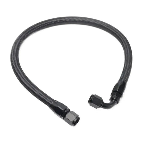 Super Slick Tucked Fuel Line Kit For Honda Civic And Integra With K20 Or K24 Engines Complete Feed Return Set, black braided hose