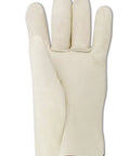 Back view of RoadMaster Unlined Grain Leather Drivers Gloves With Gunn Cut Straight Thumb Tan Medium Cow Grain Leather Ball And Tape Closure