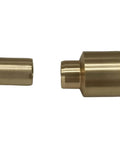 Heavy Duty Bushing And Seal Kit Fits Various Compact Outboard Engines And Standard Hull Mount Points With Sturdy Housing That Handles Salt Water And Rough Impacts For Fast Maintenance. Brass bushing set, two pieces on white background.