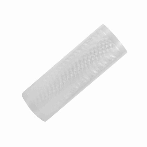 Beefy Pro Grade Vacuum Seal Bag Roll Set 12x500cm, Multi Layer PA Material for airtight seal, illustrated roll on white background.