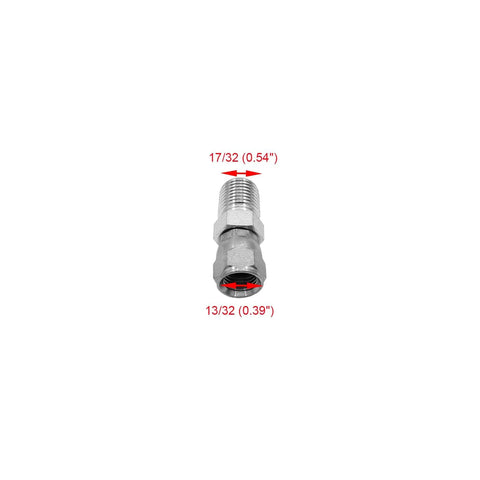 2-Pack Hydraulic Hose Adapter Fitting 1/4 Inch Male To 1/4 Inch Female JIC 37 Degree Swivel 7/16 Inch UNF Straight Pipe Joints Connector Carbon Steel For Fluid Power Systems, metal fitting
