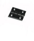 Beefy Zinc Alloy Heavy Duty Door Hinges For Industrial Equipment And Container Corners, 50x50mm Black Finish, hinge close-up