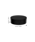 Sturdy 360 Degree Electric Silent Rotating Display Stand For Jewelry Watches And Glass Cups with sleek black base and control buttons.