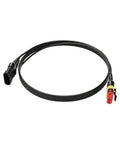 Heavy Duty Extension Cable For Robotic Lawn Mowers Outdoor Power Cord 500 Cm Length Compatible With Sileno R80Li, black durable design.