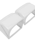 2 Piece Weatherproof Outlet Boxes Tough As Nails ABS Wall Plug Covers Socket Rain Shield in white, perfect for outdoor installation.