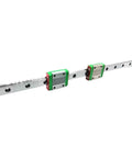 Two Piece Linear Guide Rails And Four Sliders For MGN9C 100 350 400 450mm, smooth precise motion durable steel rails, side view