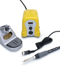 FX888DX-010YW Digital Soldering Station With Rotary Encoder Sunflower Yellow 120V North America Version, High Precision Temperature Control, Quick Heat Up, Easy Read Digital Display, Smooth Dial Adjustment, Long-Lasting Pro-Grade Iron: yellow soldering station with iron and stand