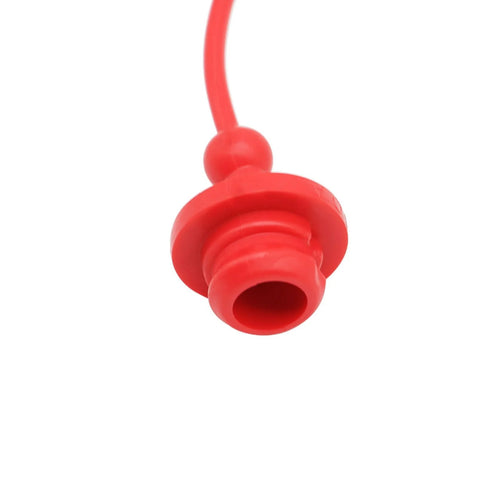 Red plastic 1/2-inch hydraulic quick-connect cap for ISO 5675 coupler