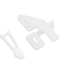 20 Sets 4 Hole Control Horns Clevis Kit Rudder Angle For RC Airplane Foam Fixed Wing Easy To Install Durable Plastic Components