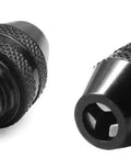 Lock Tight 3 Pack Keyless Chuck Set Smooth Quick Release Jaw compatible black 3.2mm rotary grinder collet close view