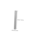 100 Piece Stainless Steel Positioning Pins Set For Quick Precise Component Alignment In Machinery And Electronics Plug And Play Ready Solid Rod Fasteners With Burr Free Smooth Finish For Reliable Fixtures And Easy Setups, showing a single steel pin with measurements displayed.