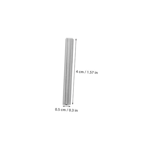 100 Piece Stainless Steel Positioning Pins Set For Quick Precise Component Alignment In Machinery And Electronics Plug And Play Ready Solid Rod Fasteners With Burr Free Smooth Finish For Reliable Fixtures And Easy Setups, showing a single steel pin with measurements displayed.