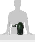 No-Nonsense Debris-Handling Pond Pump For Waterfalls And Streams displayed on table, 14-inch height, silhouettes nearby