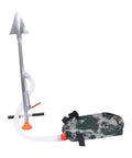 Backpack Fertilizer Spreader and Granular Fertilizer Applicator Tool for Gardens and Farms, iron sprayer with ergonomic handle.