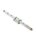 High Precision Miniature Linear Guide Rail Kit With 9mm Width Slide Block And Pre Drilled Support Rails For Smooth Low Friction Motion Control Up To 260mm Length Easy Install Setup No Maintenance Required Perfect For DIY Projects, silver rail with slide block