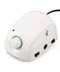 White power control unit of 35K RPM Carbon Brush Micro Motor Drill Polishing Tool With Ultra Quiet Smooth Operation with dial knob and switches.