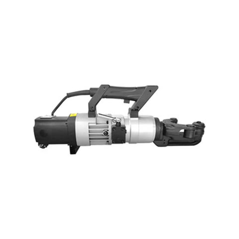 Portable Electric Rebar Bender With 1500 Watt Motor Compact Hydraulic Steel Bar Bending Machine side view showing motor and handle.