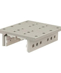 15 Series Four Slot Mount Double Flange Long Standard Linear Bearing With Brake Holes, Includes UHMW Self Lubricating Pads, Screws And Shims, Heavy Duty Slide For 15 Series Extrusions On The 3 Inch Side, 1.875 Tall, 5.5 Wide, 6 Long, top view