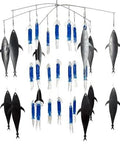 Blackflap Mauler Squid Dredge for Marlin Magnet Fishing Electric Blue with 36 Inch Titanium Steel Aussie Hubbed Dredge Bar