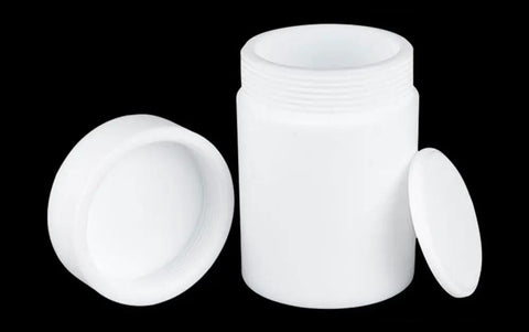 Heavy Duty PTFE Centrifuge Tube With Secure Screw Cap Rock Solid Chemical Resistance Built Tough For Hard Lab Jobs Holds 500ml White with open cap