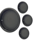 Solid Brass Finger Pull Matte Black Finish for 2-1/8 Inch Holes No Nails Required Ideal for Pocket Bypass and Sliding Doors Fits 2-1/8 Inch Hole Diameter