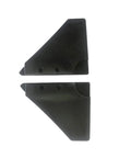 Two black hydrofoil stabilizers for outboard and stern drive boats up to 150 HP boosts stability and handling for a slick, smooth ride.