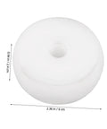 Dead Simple Setup Nylon Wheel Casters With Precision Ball Bearings And Heavy Duty Brackets For Manure Removal Systems and Industrial Tracks, white nylon wheel, 2.36 in diameter.