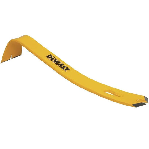 Heavy Duty 13 Inch Flat Bar Pry Tool Made From Spring Steel With Wide Prying End For Maximum Leverage Beveled Tip For Nail Pulling