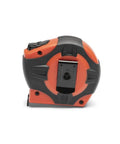 1 Inch By 25 Foot P1000 Series Hi Viz Orange Tape Measure With A4 Blade, Power Return, Durable Overmolded Case, Easy Grip, back view