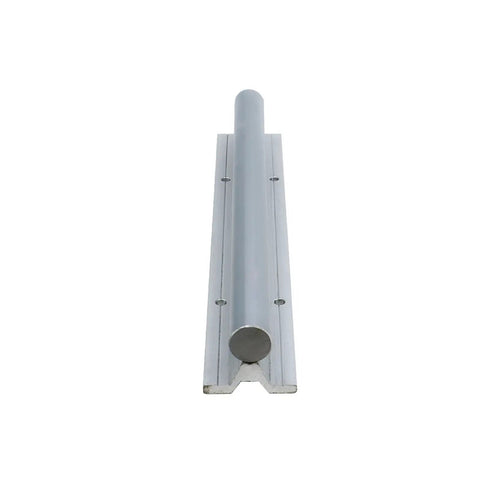 Smash Through Precision Projects With High Grade SBR25 Linear Guide Rails And Slider Blocks For 3D Printers And CNC Tools Smooth Zero Stick Slip Action 750 Millimeter Kits, front view of SBR25 steel rail