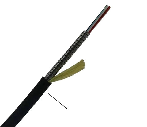 300 Meter Heavy Duty Outdoor Fiber Optic Cable 4 Core LSZH Patch Cord Waterproof LC To LC Jumper Shielded PDLC construction detail.