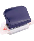 6 Hole Puncher For A4 A5 B5 Notebooks And Scrapbooks Handheld Metal Circle Paper Puncher With 5 Sheet Capacity Blue close-up