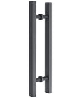 H Shape Heavy Barn Door Pull Handle For Wood And Glass Doors Exterior Interior Push Pull Handle In Grey 80cm Built Tough Stainless Steel