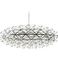 Modern Sphere Pendant Light With Energy Saving Led Bulbs For Bedrooms And Living Rooms Featuring Sleek Geometric Structure And A Sick Ambient Glow To Level Up Your Home Decor. Unique round shape with geometric design in black and white.