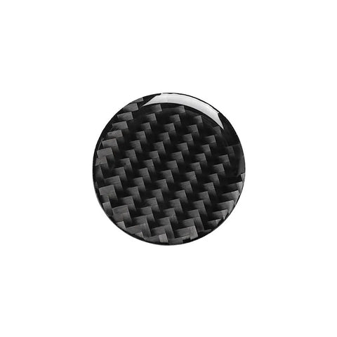 Carbon Fiber Interior Central Control Multimedia Knob Cover Trim For Audi A3 A4 2014 2015 2016 2017 2018 2019 Dope Look Easy Install