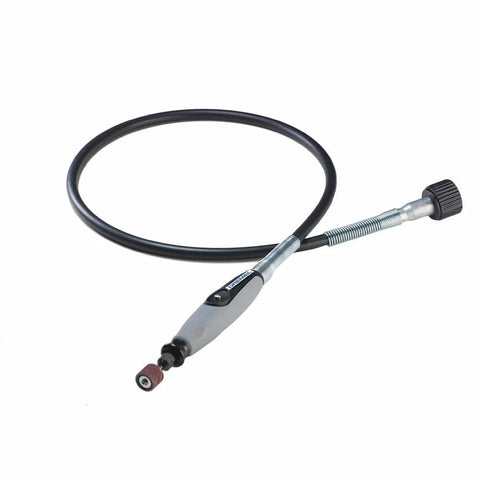 Dremel flex shaft rotary tool attachment with comfort grip and 36-inch cable, small grinding bit
