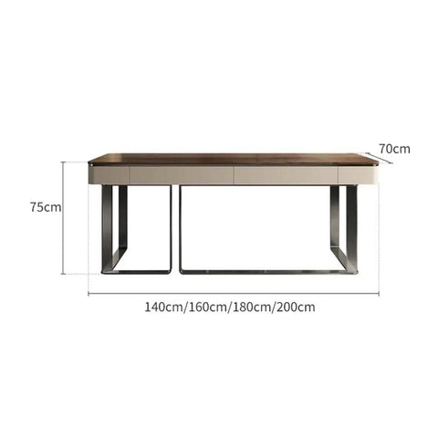 Next Level Standing Desk With Legit Storage Drawers And Rock Solid Steel Frame displaying dimensions and design.