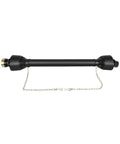 Heavy Duty Adjustable Pto Shaft For Tractors 40.5 To 66.5 Inches Slide Extension 1 3 8 Inch Driveline side profile with chains.